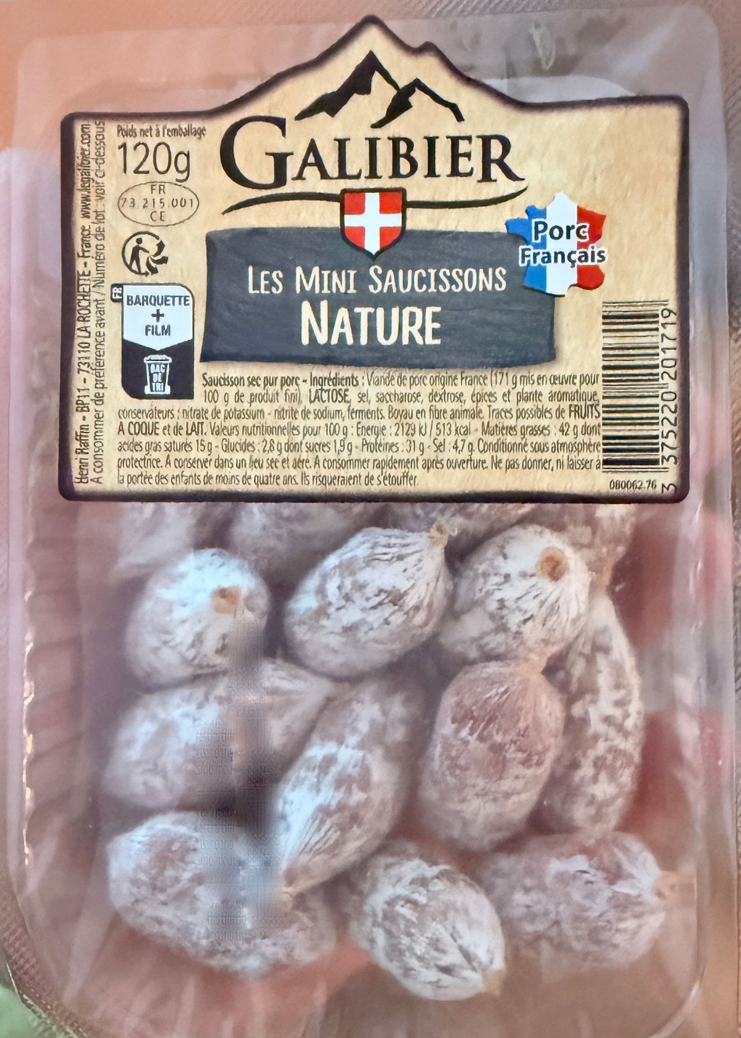 Mini-bûchettes Grelot naturell Le Galibier