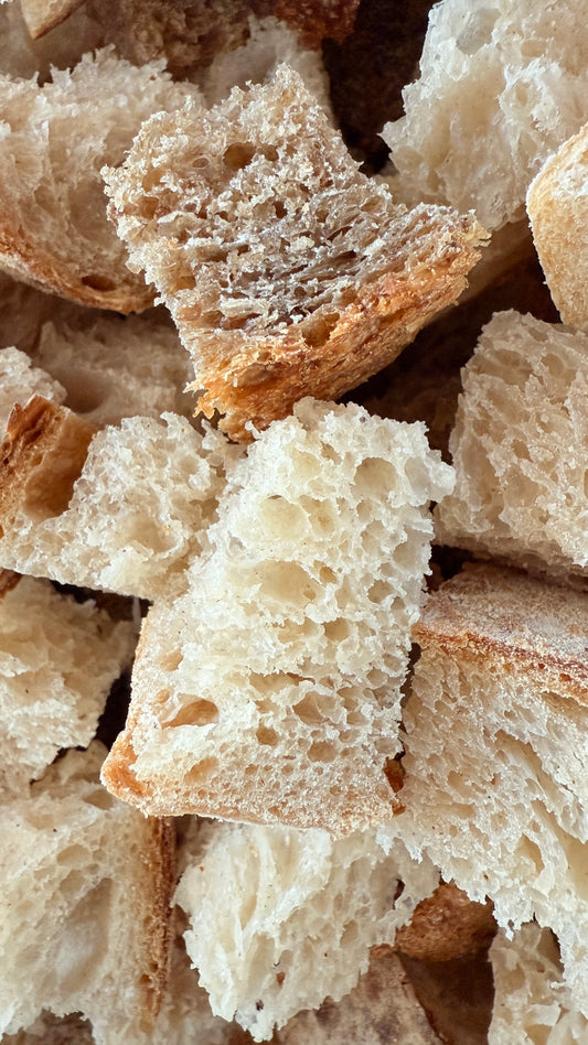 Bröd "croûtons" för savojardisk fondue (250 g - 2 personer)