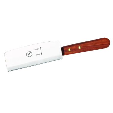 Raclettekniv Louis Tellie i rostfritt stål – Skärsida och raclettesida
